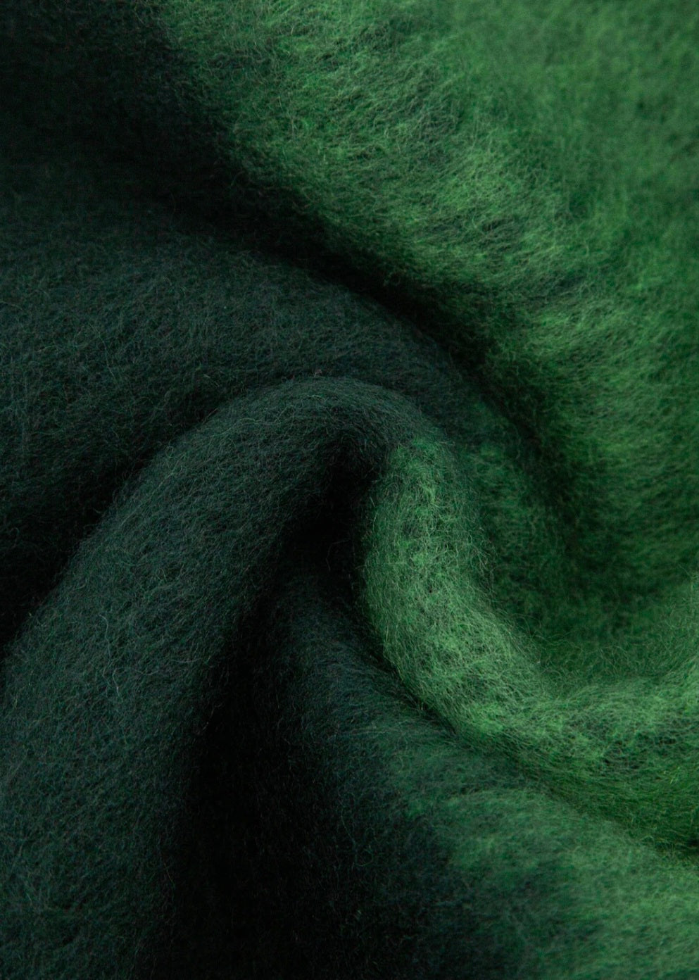 Ria Colour Block Chunky Scarf in Green