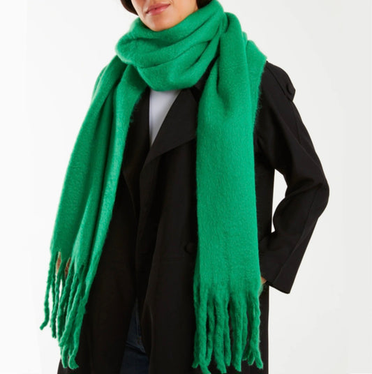 Hazel Chunky Scarf in Emerald