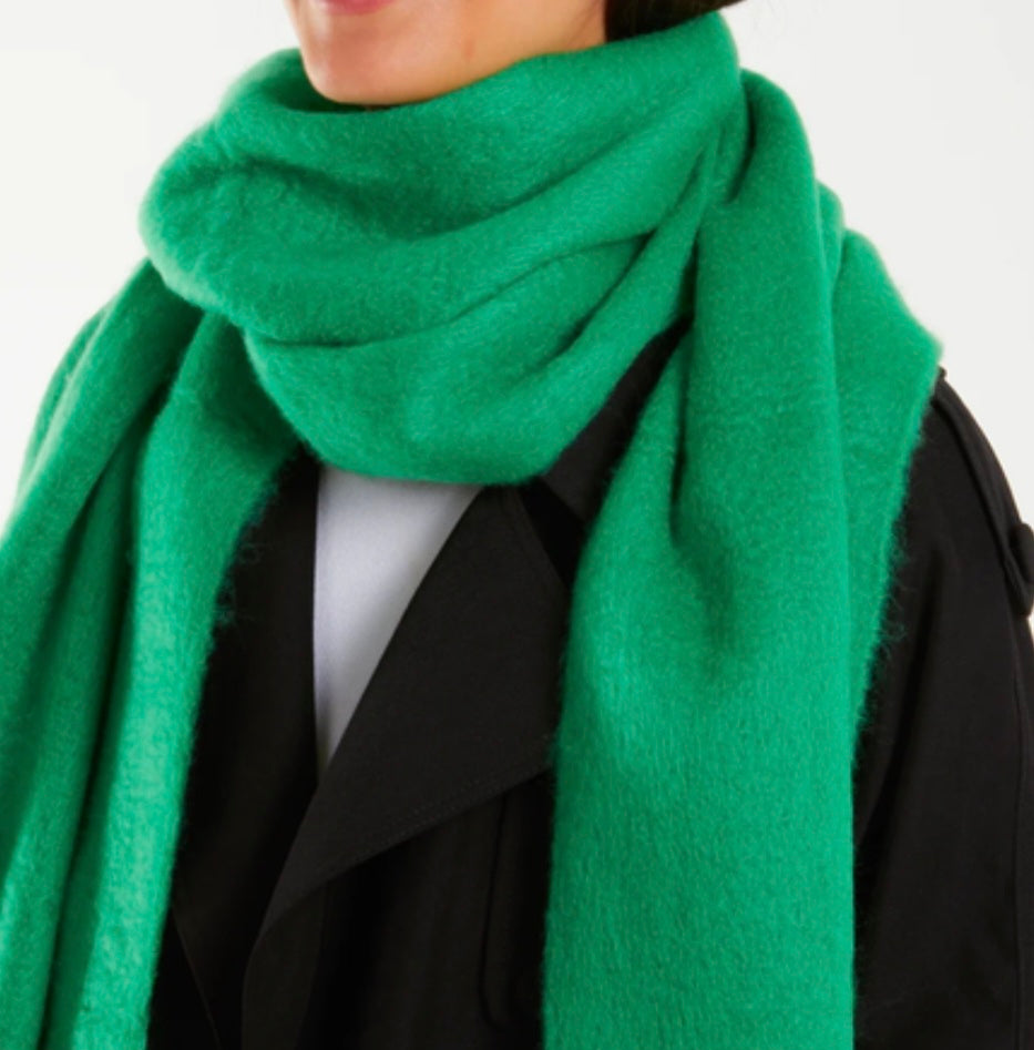 Hazel Chunky Scarf in Emerald