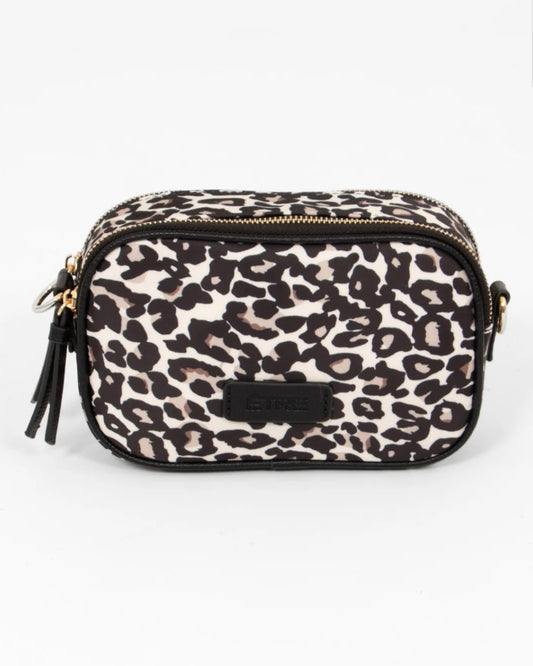 Ripley Animal Print Cross Body Bag in Ivory