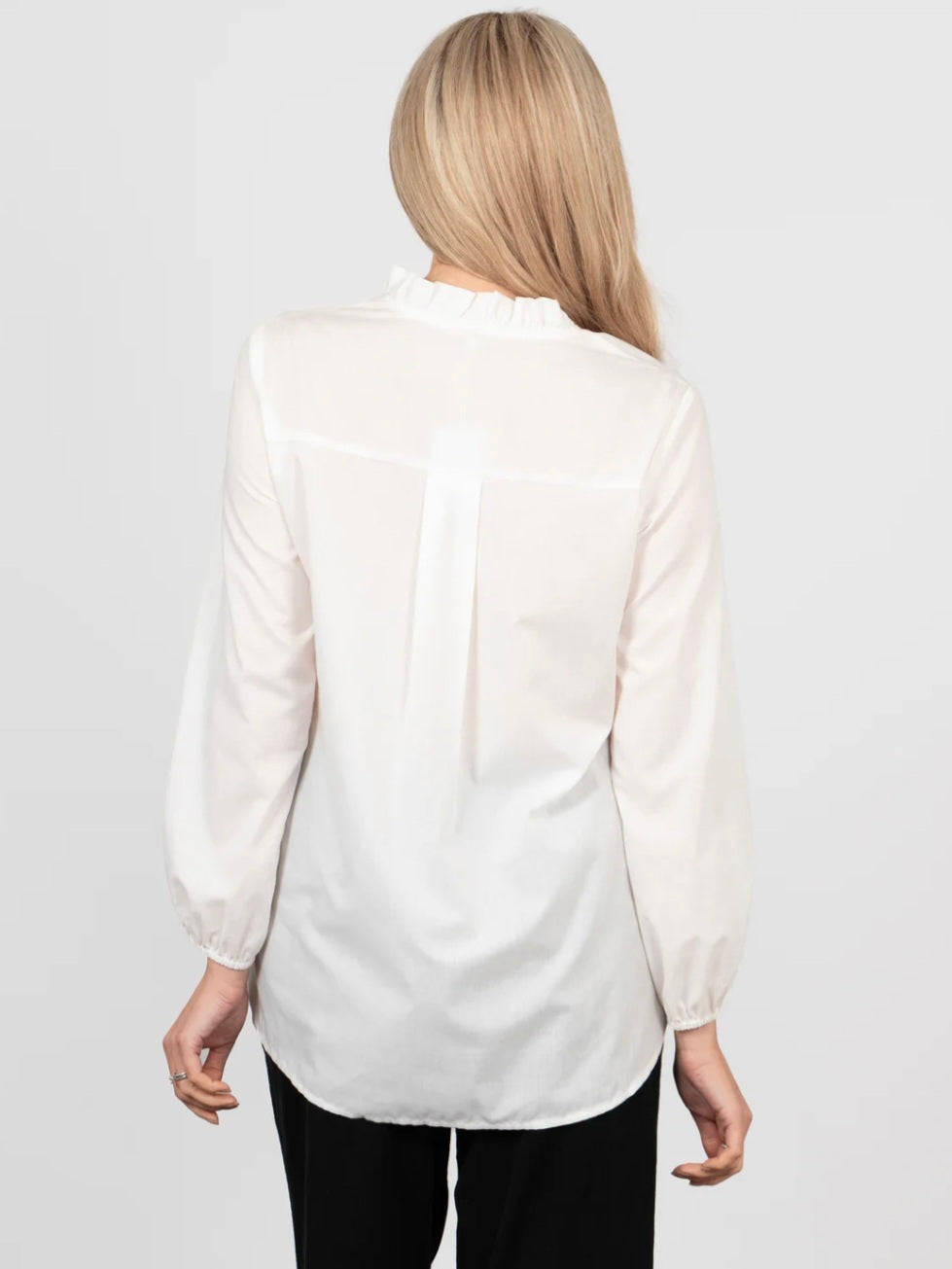 Darcey Oversized Cotton Ruffle Shirt