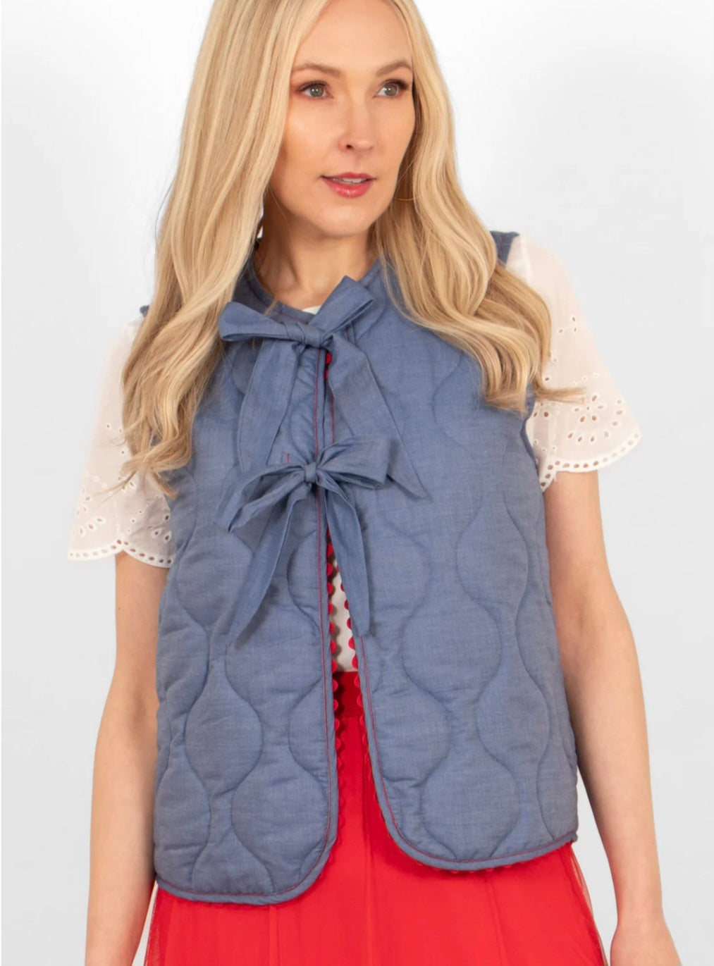Noa Quilted Cotton Gilet
