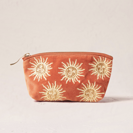 Sun Goddess Coin Purse in Rust
