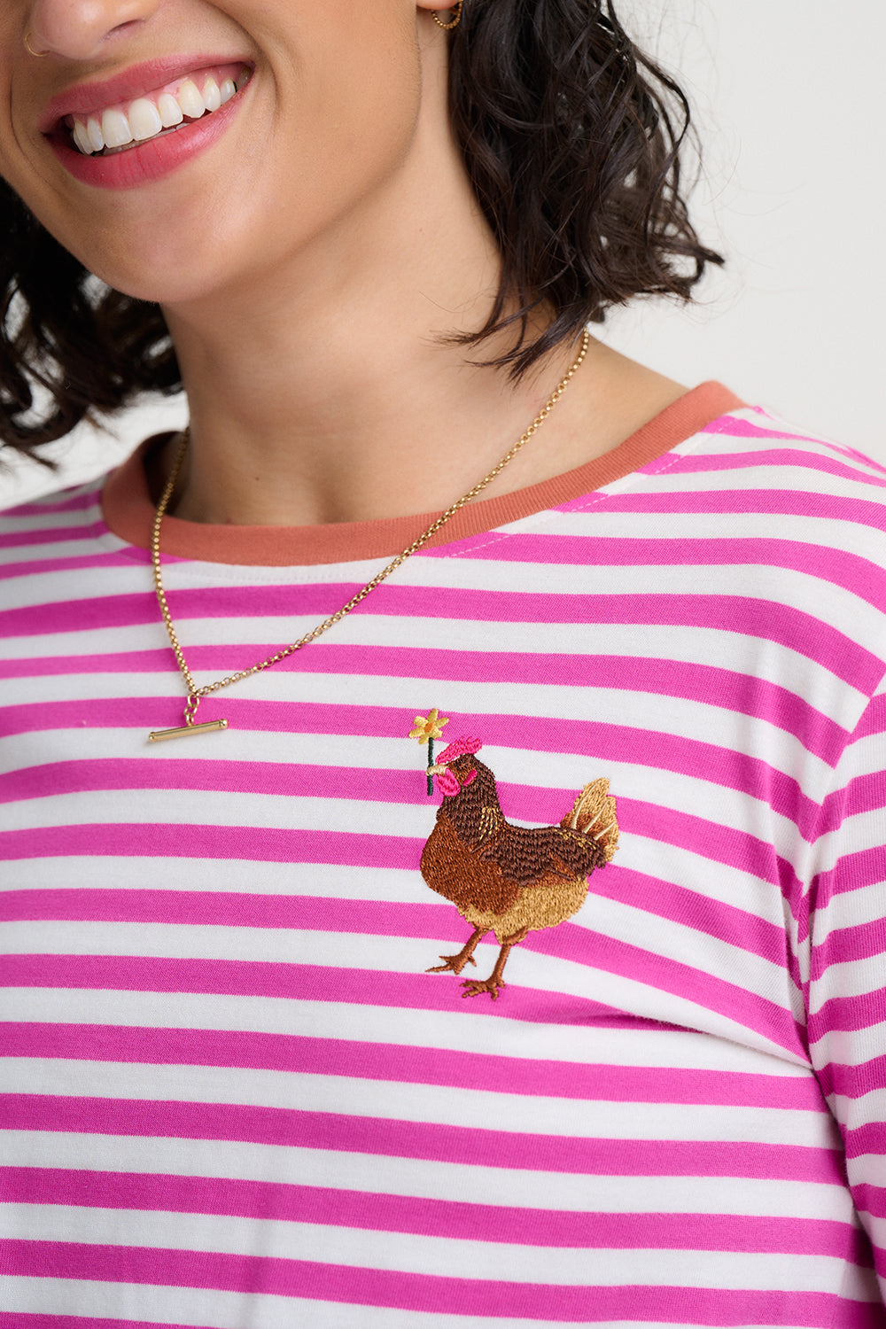 Sugarhill Brighton Brunswick Chicken Stripe Jersey Top