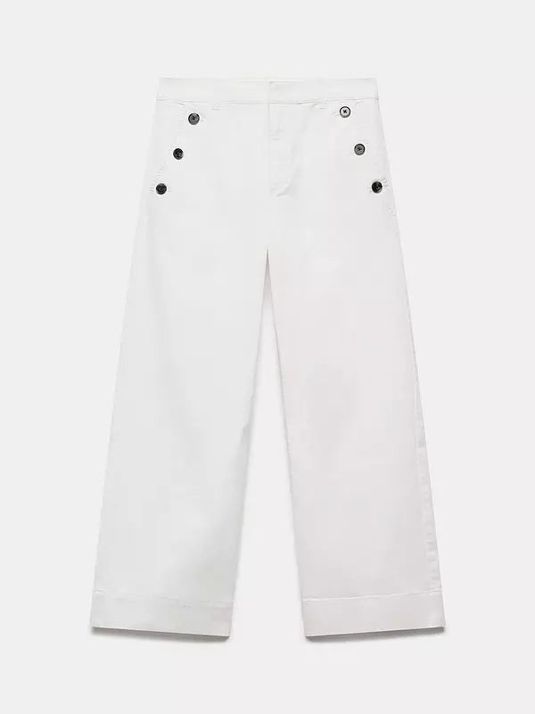 Bella Button Ankle Grazer Trousers