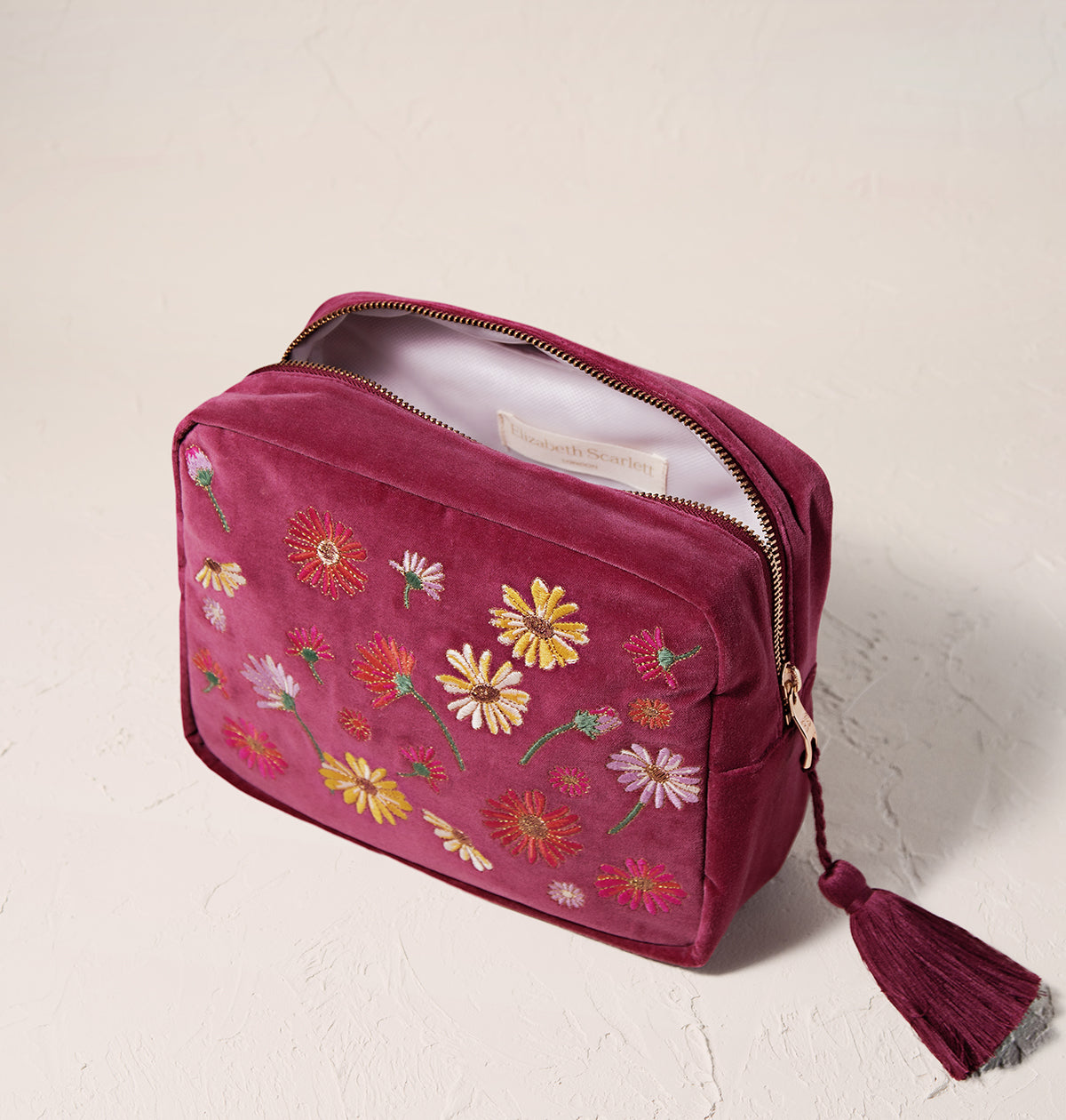 Wildflower Wash Bag in Dry Rose