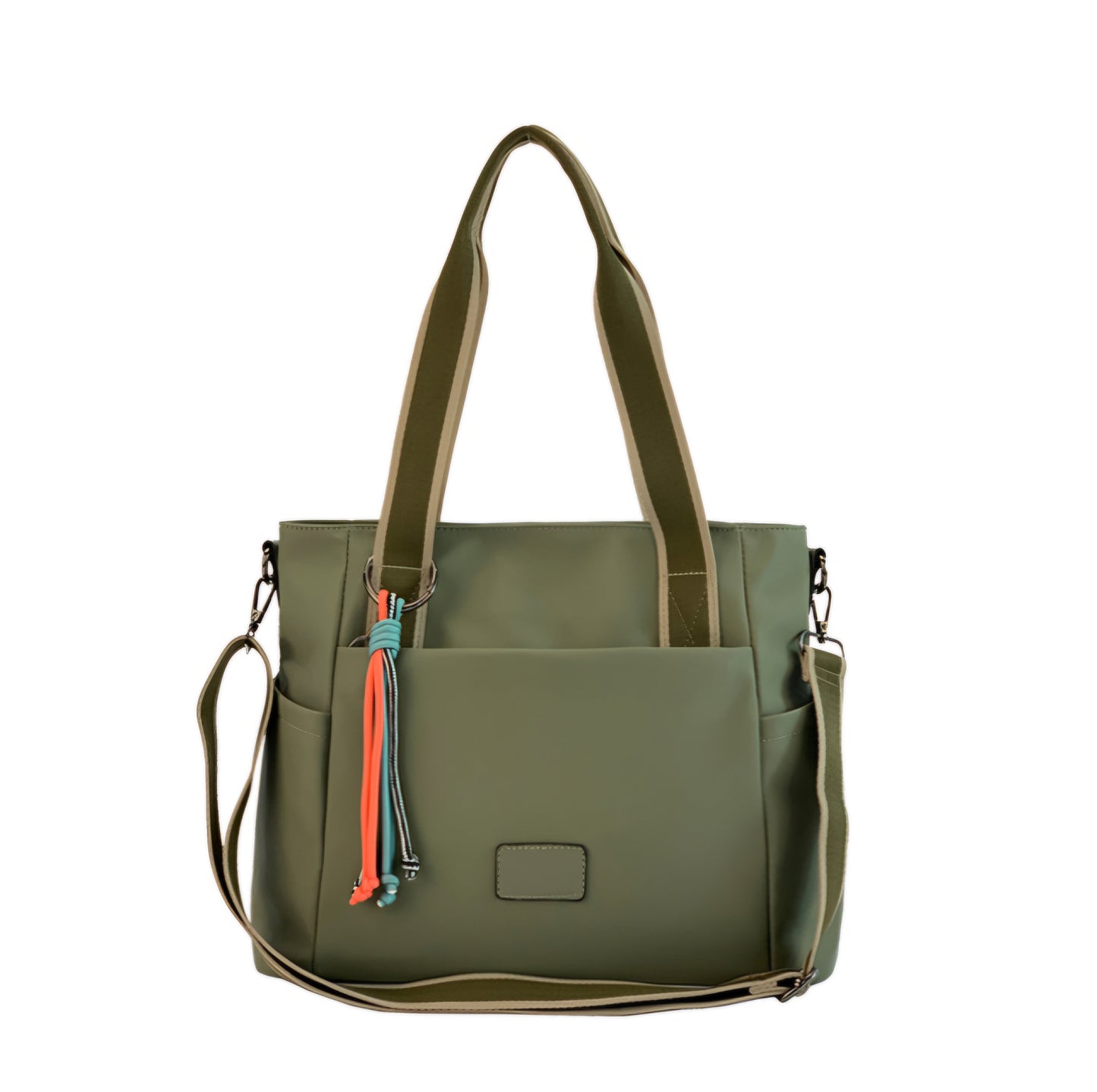 Commuter Canvas Tote Bag in Green
