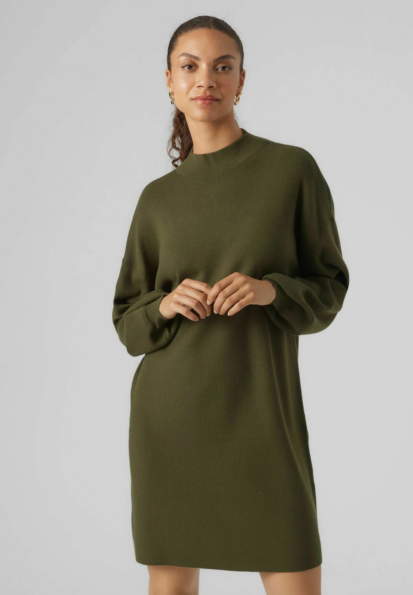 Vero Moda Nancy Jumper Dress in Khaki