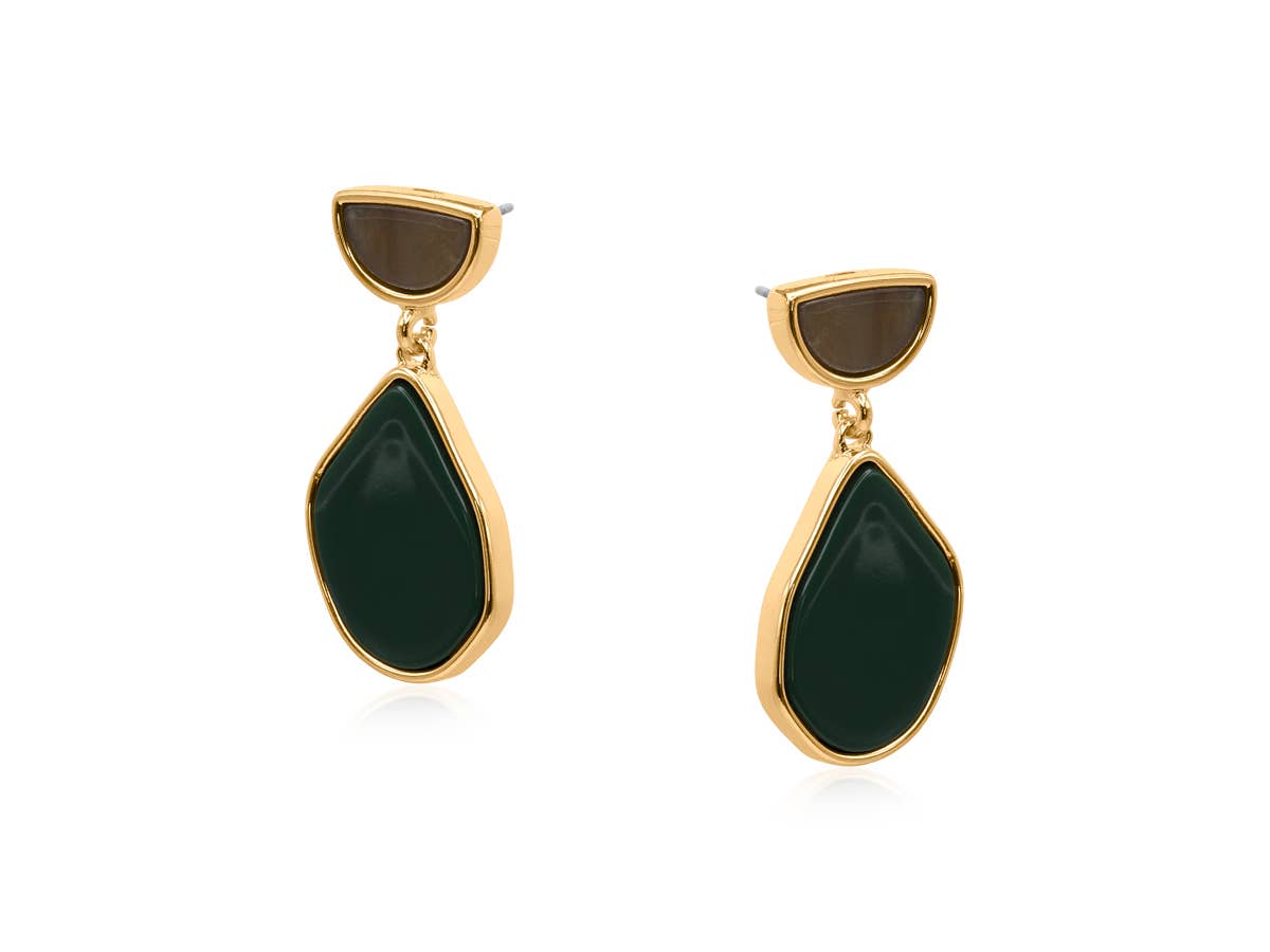 Palantir Enamel Resin Earrings