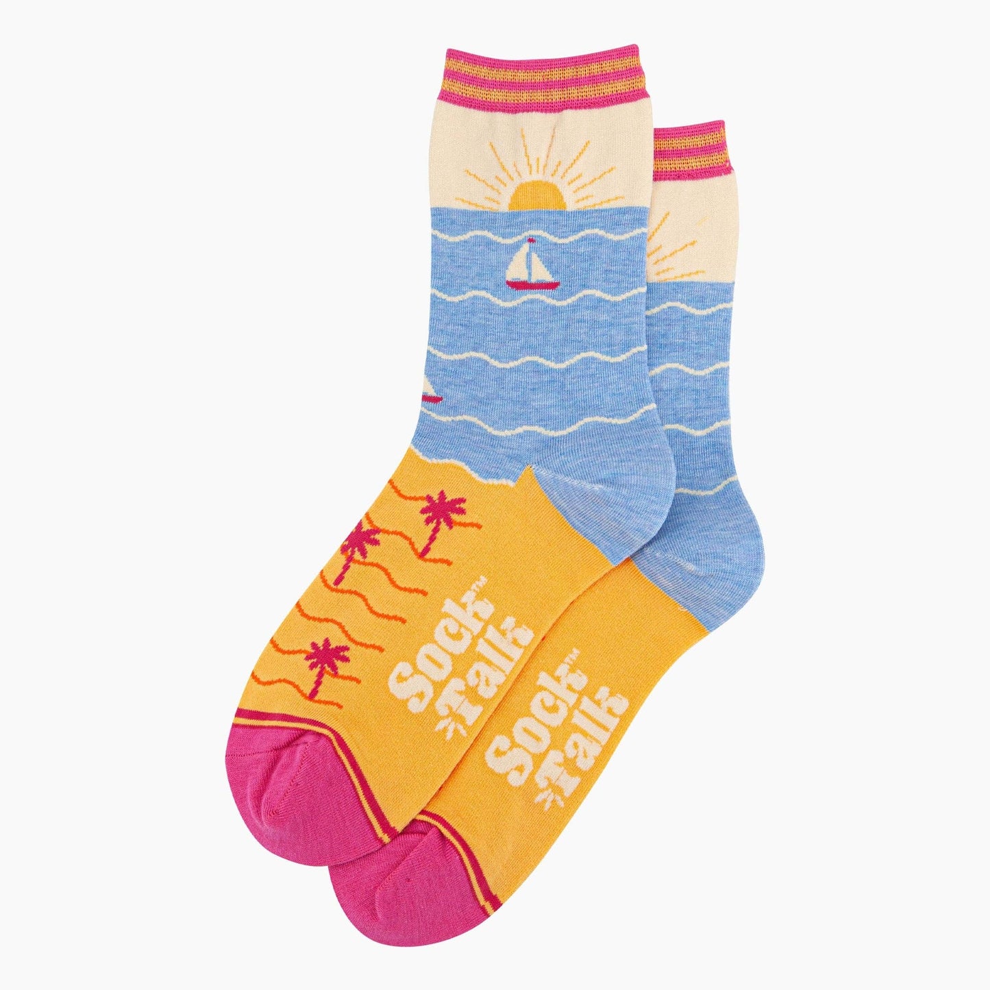 Beach Sunset Bamboo Socks