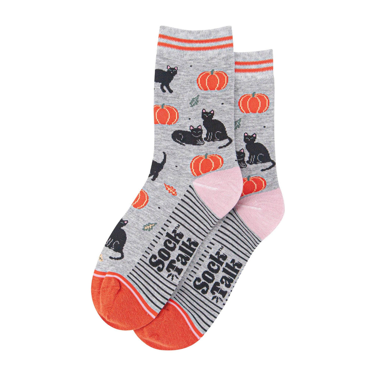Black Cats & Pumpkins Bamboo Socks