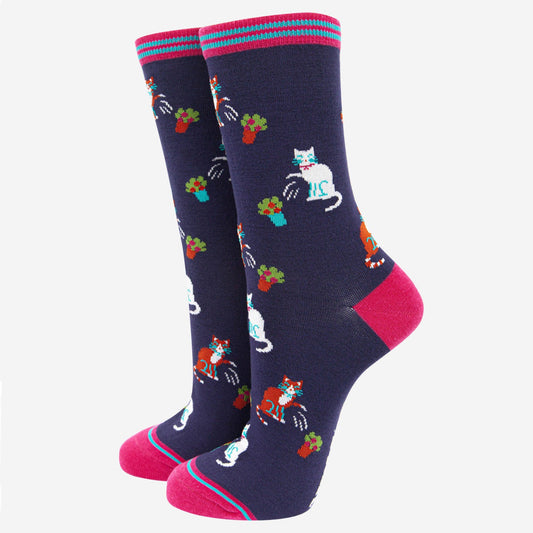 Clumsy Cats Bamboo Socks