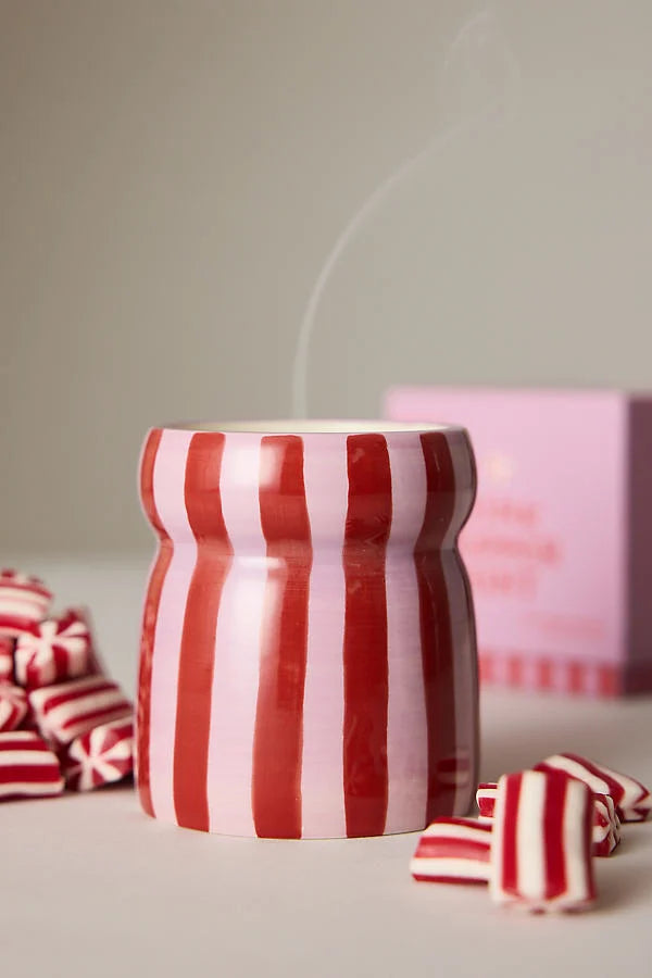 Paddywax Cabana Pink Peppermint Ceramic Candle