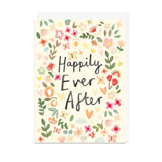 Happily Ever After Floral Card