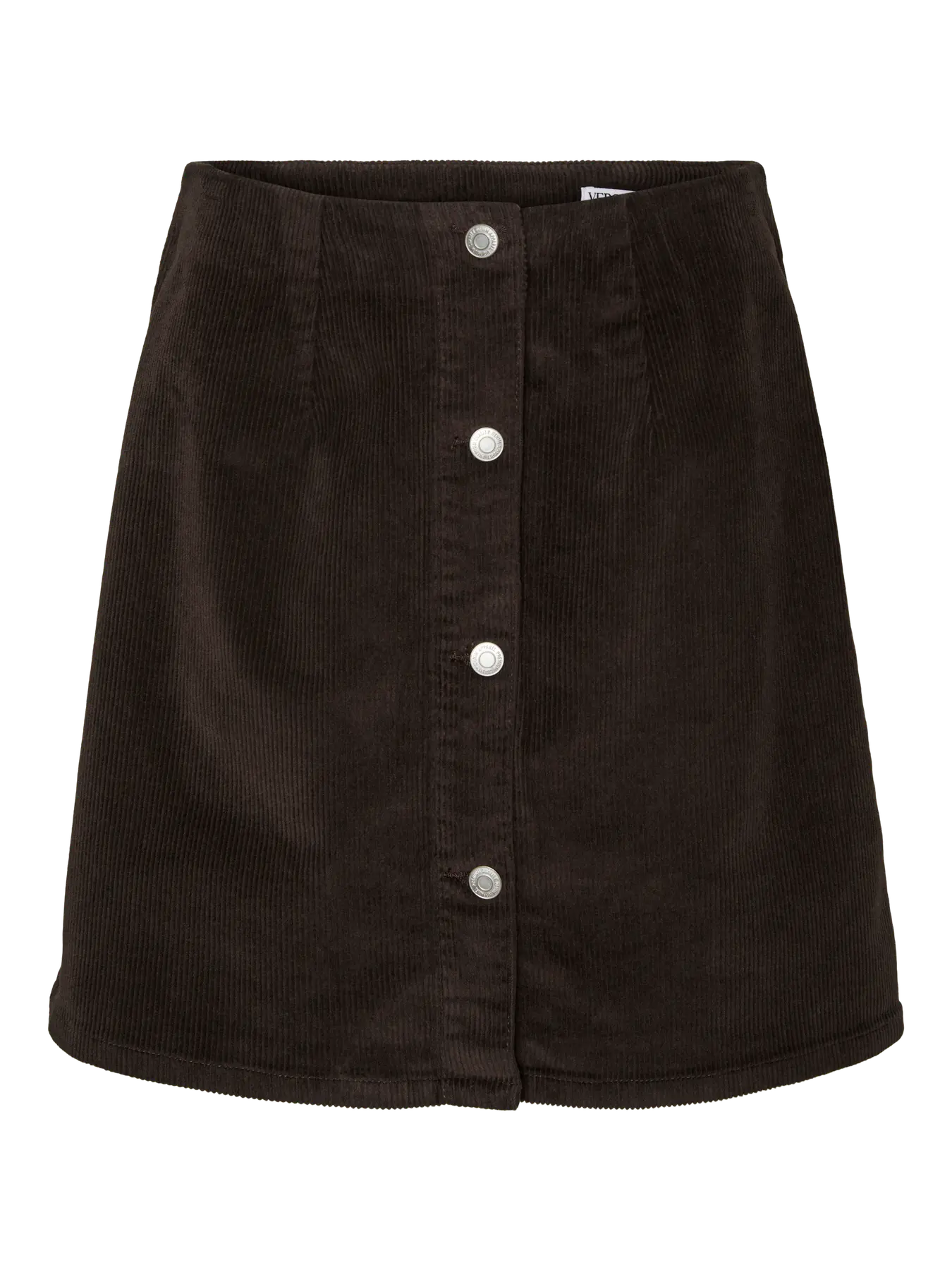 Vero Moda Etta Cord Skirt in Chocolate