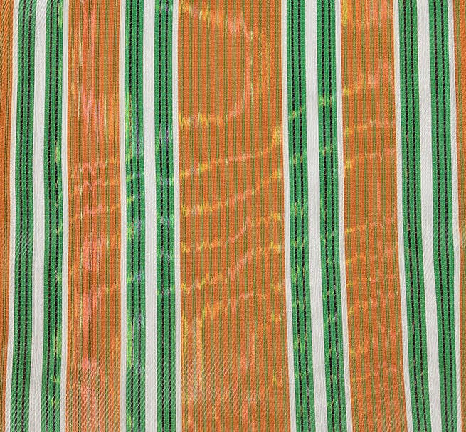 Eco Woven Market Shopper in Spanish Orange & Grass