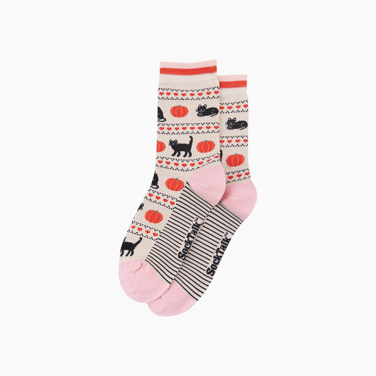 Black Cat & Pumpkin Bamboo Socks