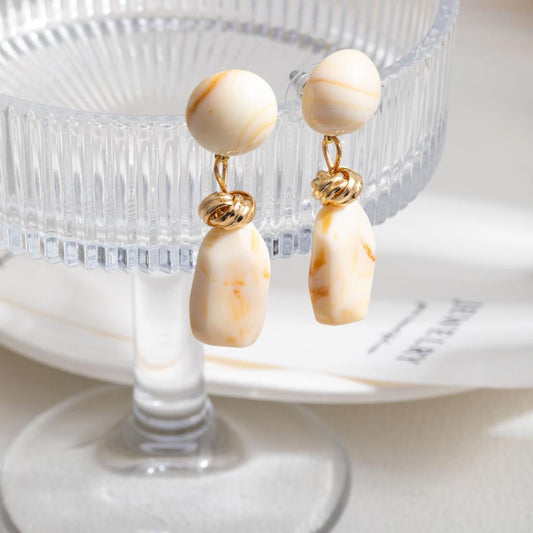 LAST TRUE ANGEL Marble Drop Earrings
