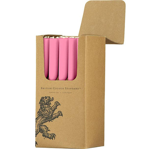 British Colour Standard Eco Dinner Candle in Neyron Rose