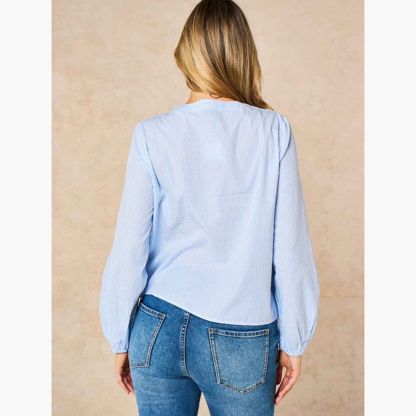 Lulu Embroidered Pinstripe Shirt