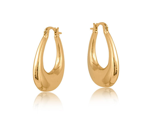 Elvira Organic Shape Oval Earrings