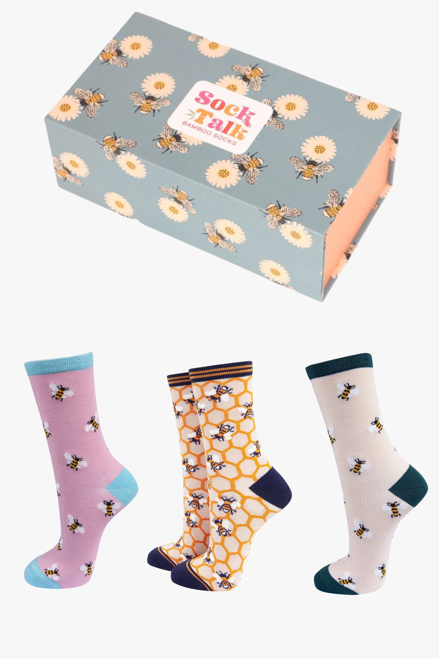 Bumblebee Bamboo Socks Gift Set Box