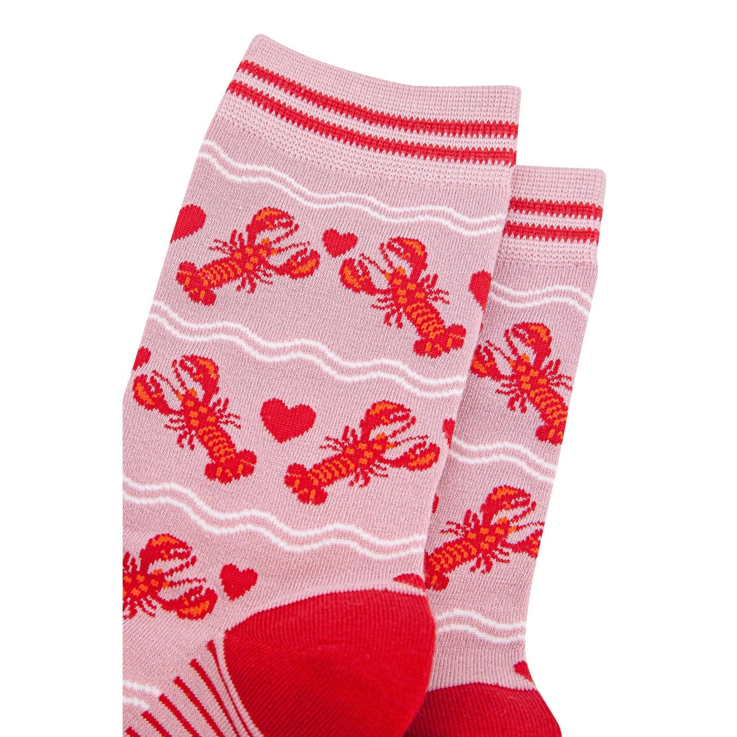 Wavy Lobster Bamboo Socks