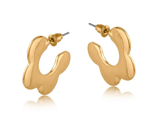 Camille Squiggle Hoop Earrings