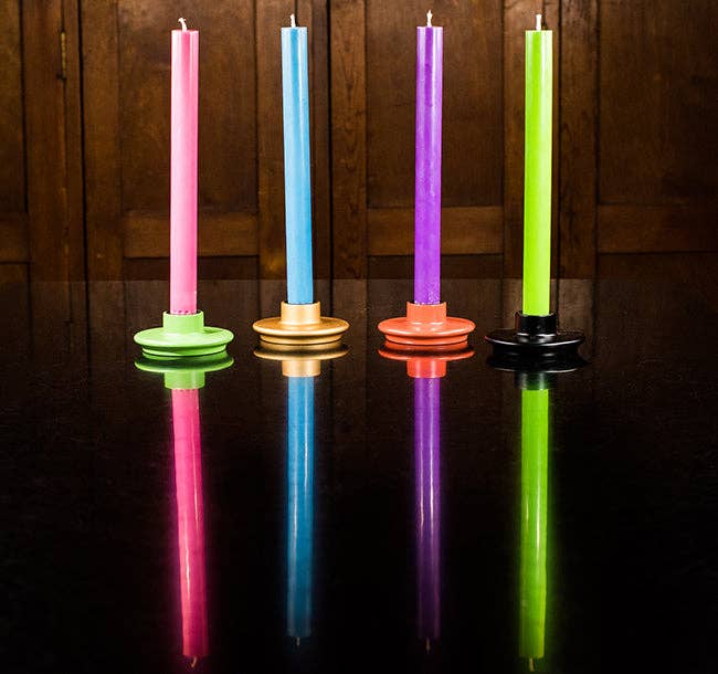 British Colour Standard Eco Dinner Candle in Neyron Rose