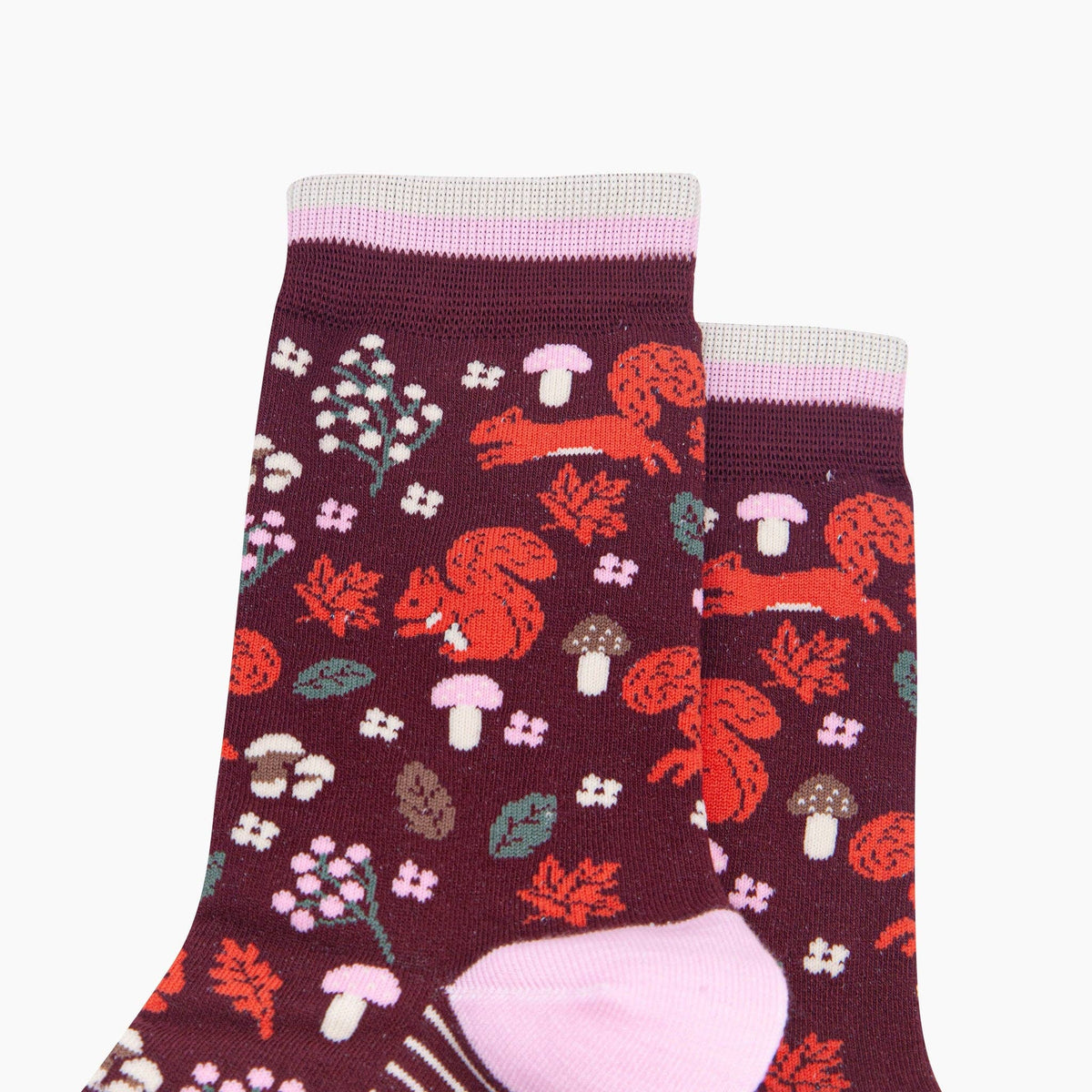 Woodland Squirrel Bamboo Socks