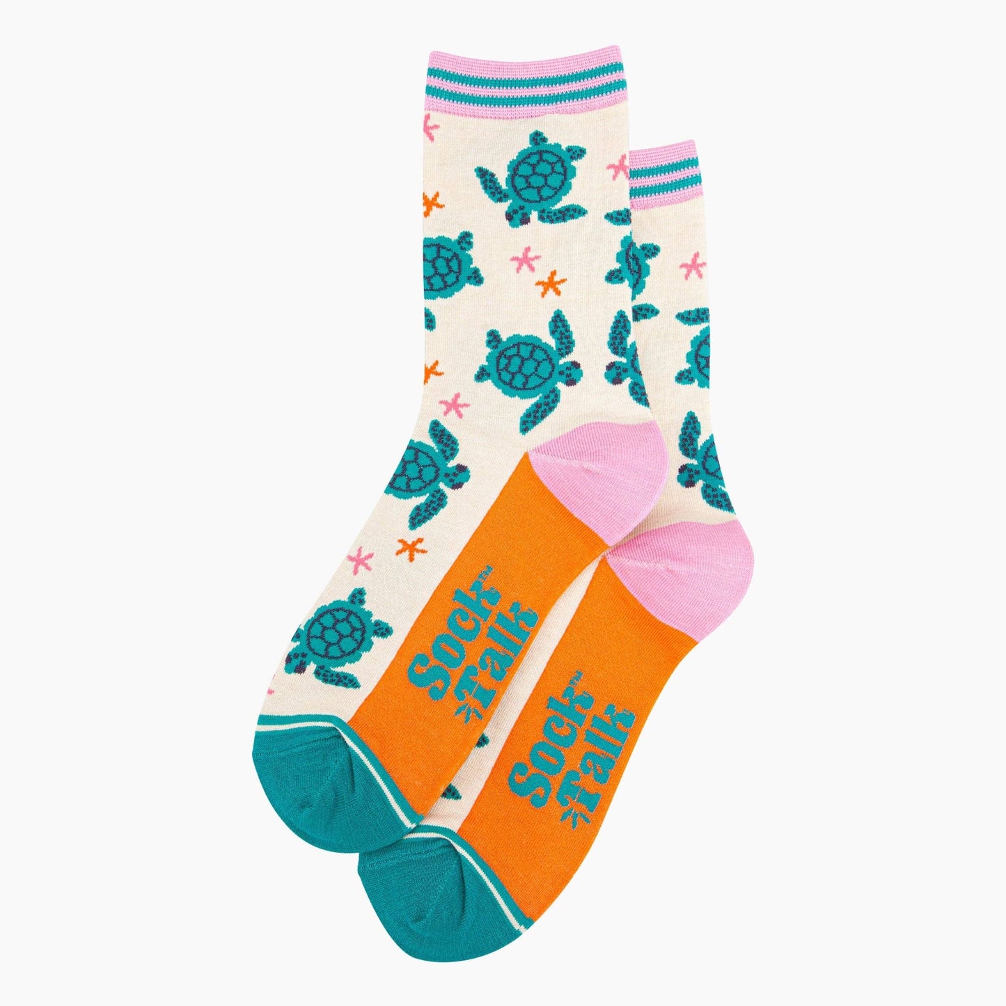 Sea Turtles & Starfish Bamboo Socks