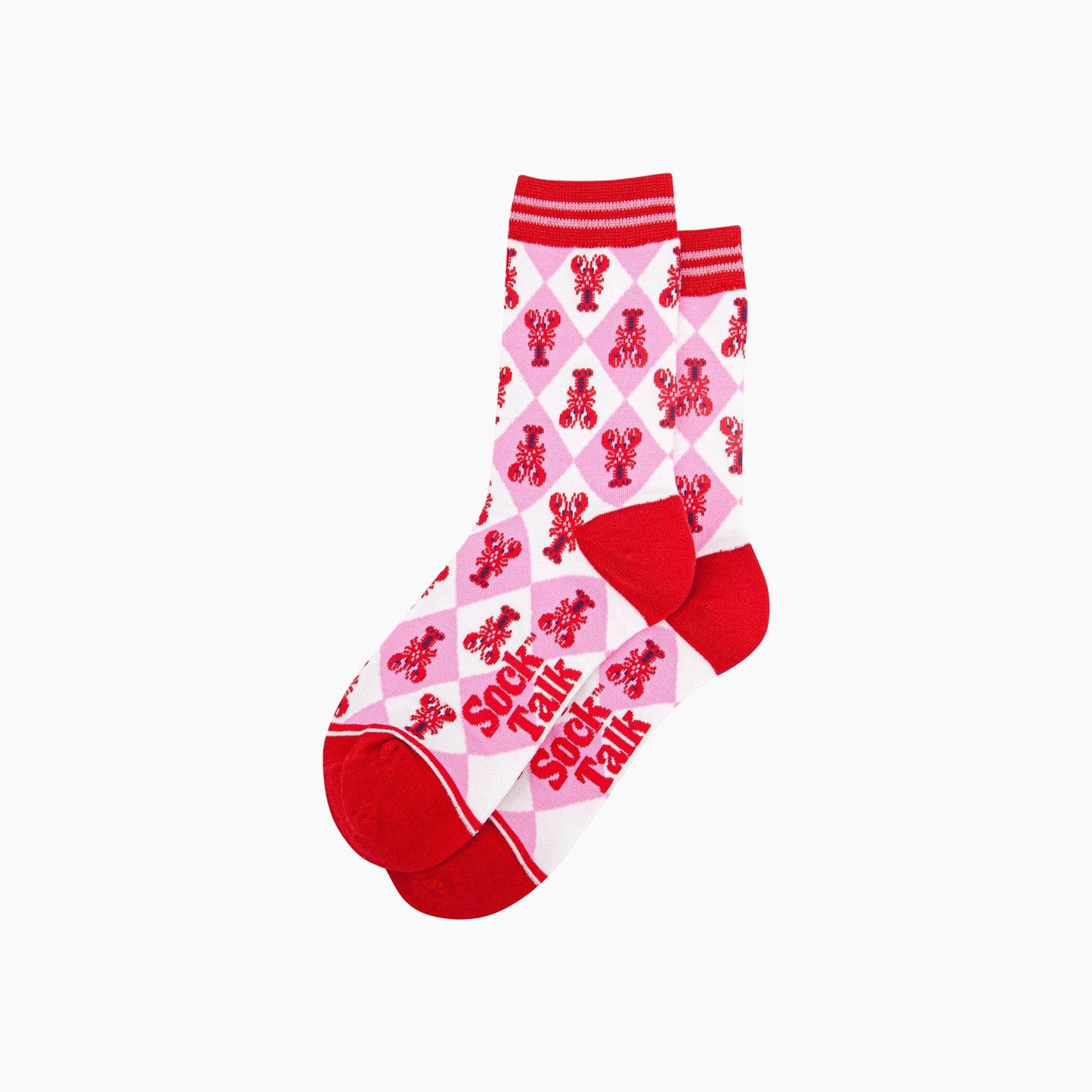 Lobster Checkerboard Bamboo Socks