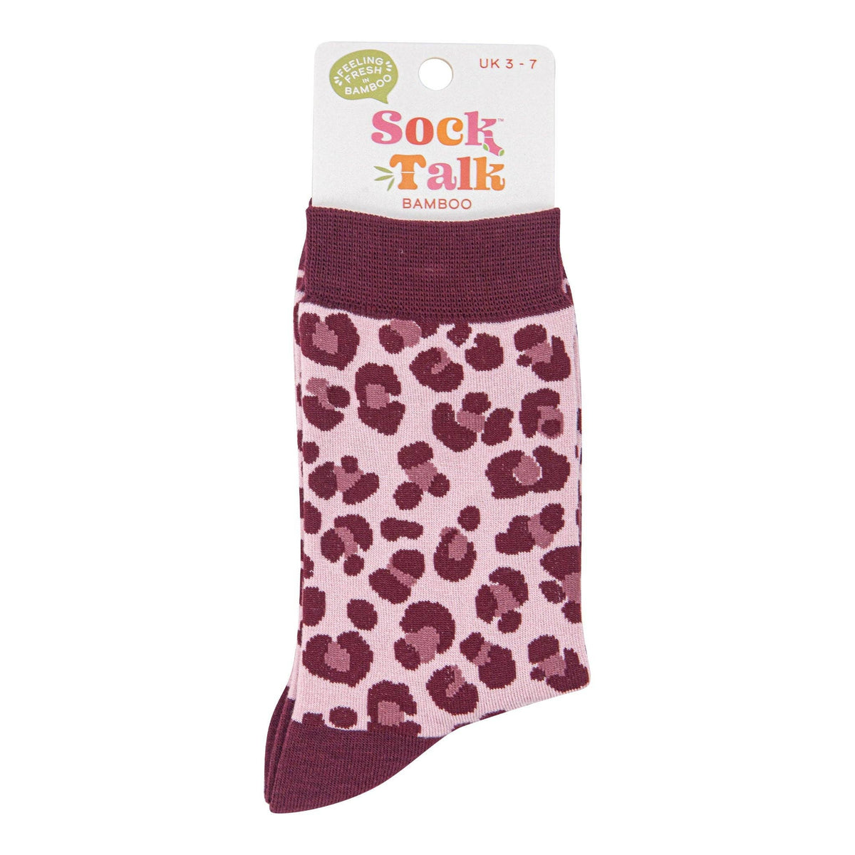 Leopard Print Mulberry Bamboo Socks