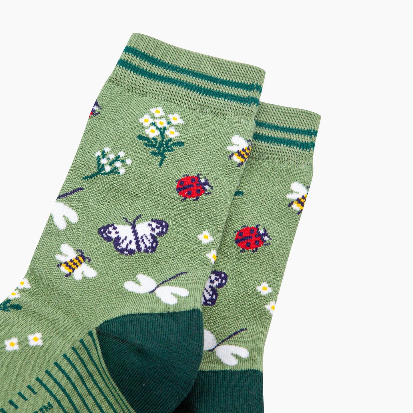 Garden Ladybird & Butterfly Bamboo Socks
