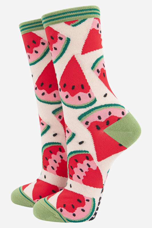 Watermelon Bamboo Socks