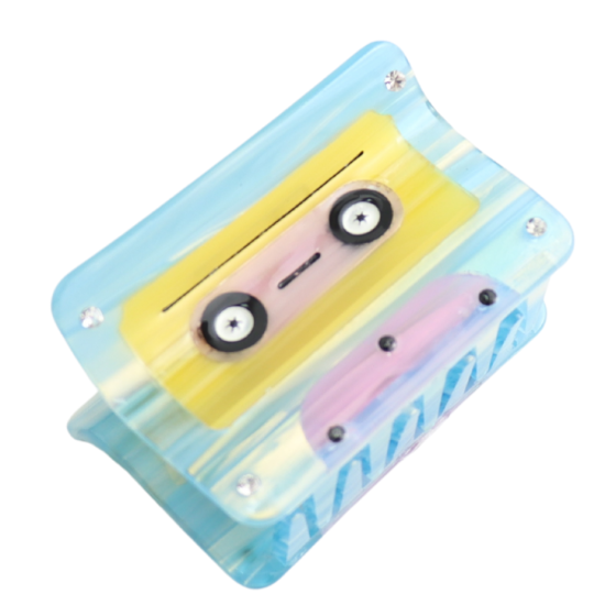 Retro Cassette Tape Claw Clip