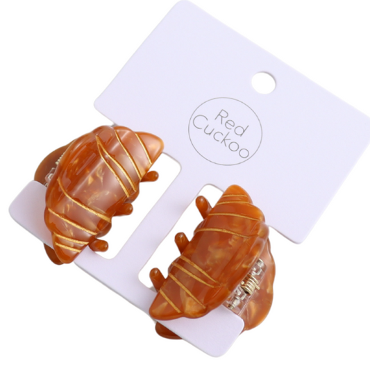 Mini Croissant Claw Clips