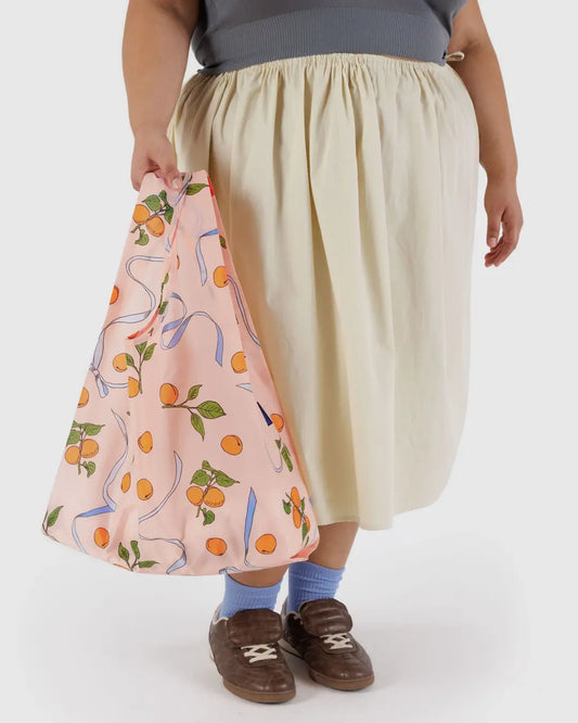 BAGGU Standard Reusable Bag - Apricots & Ribbons