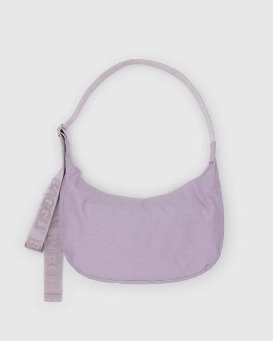 BAGGU Medium Nylon Crescent Bag - Dusty Pink
