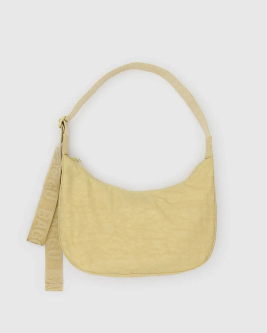 BAGGU Medium Nylon Crescent Bag - Butter
