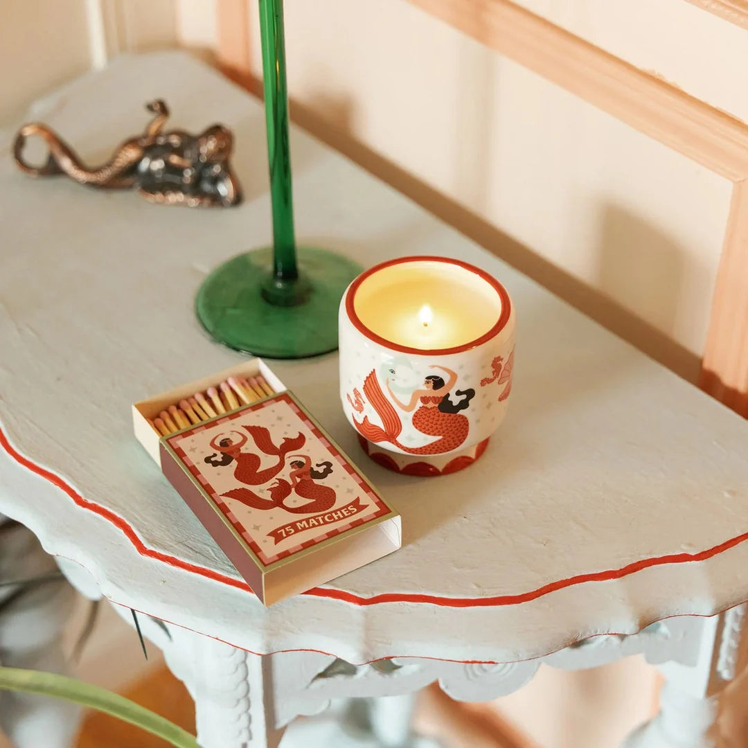 Paddywax Mermaid & Moon Ceramic Soy Candle