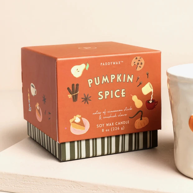 Paddywax Bistro Pumpkin Spice Ceramic Soy Candle