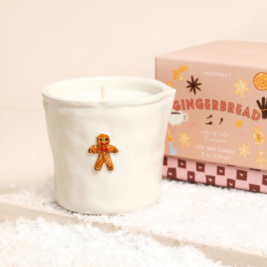 Paddywax Bistro Gingerbread Ceramic Soy Candle