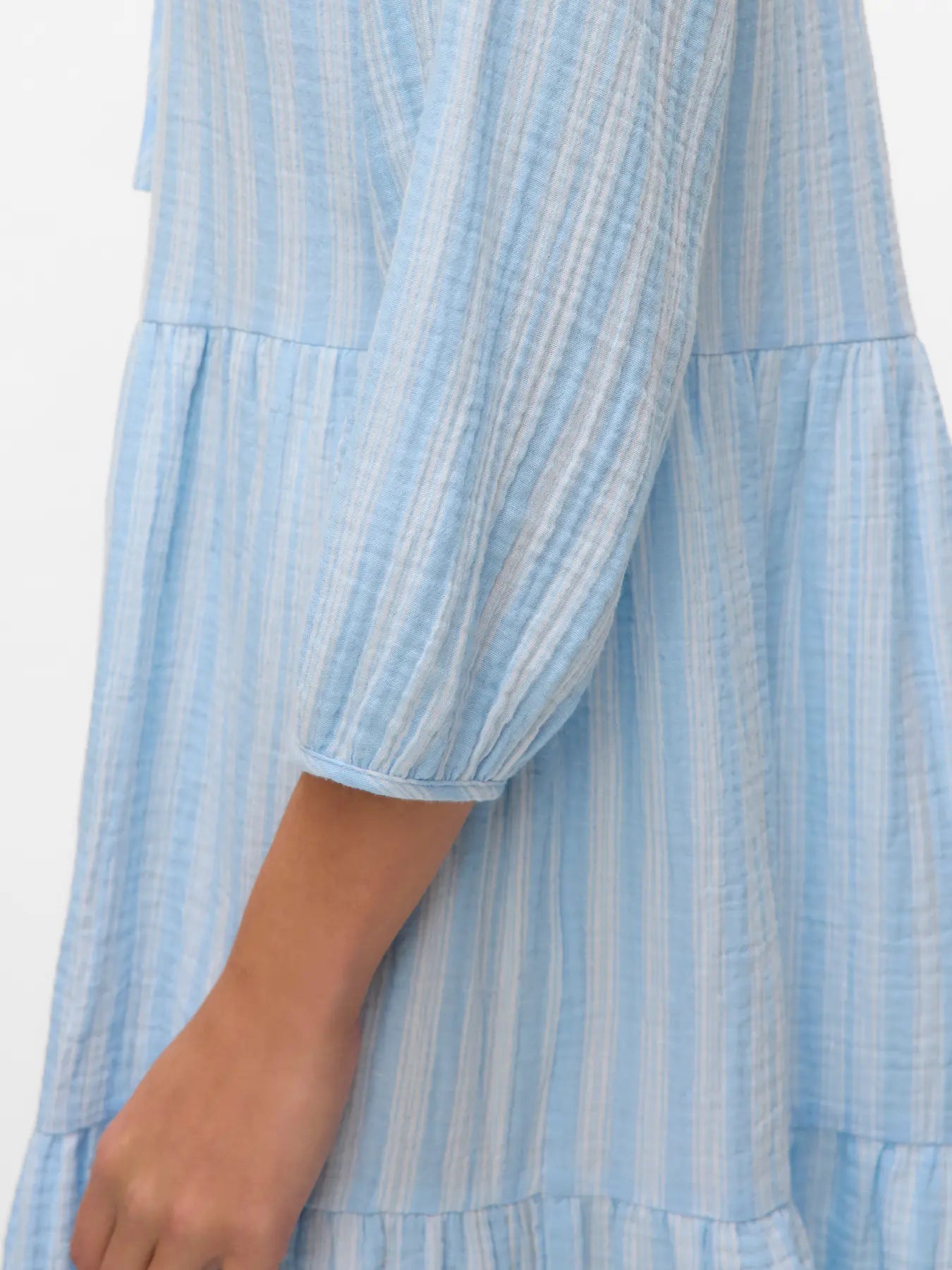 Vero Moda Striped Tiered Tunic Dress