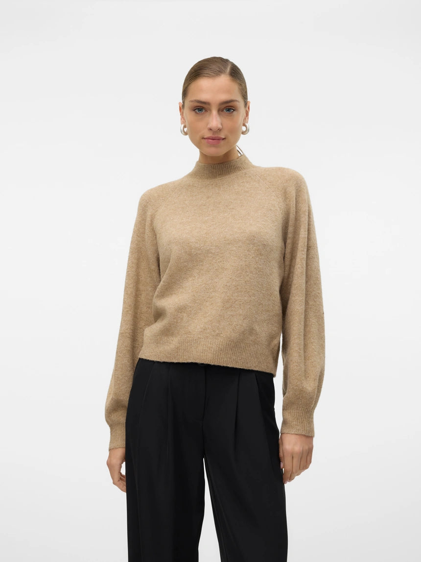 Vero Moda Leaf Funnel Neck Jumper