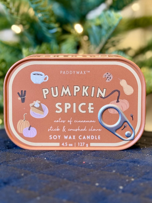 Paddywax Bistro Pumpkin Spice Tin Soy Candle