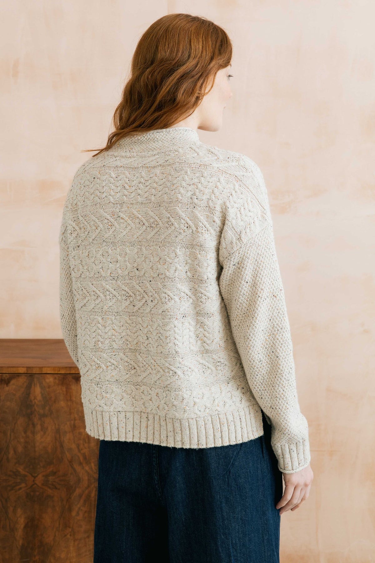 Lily & Me Sonia Cable Knit High Neck Jumper
