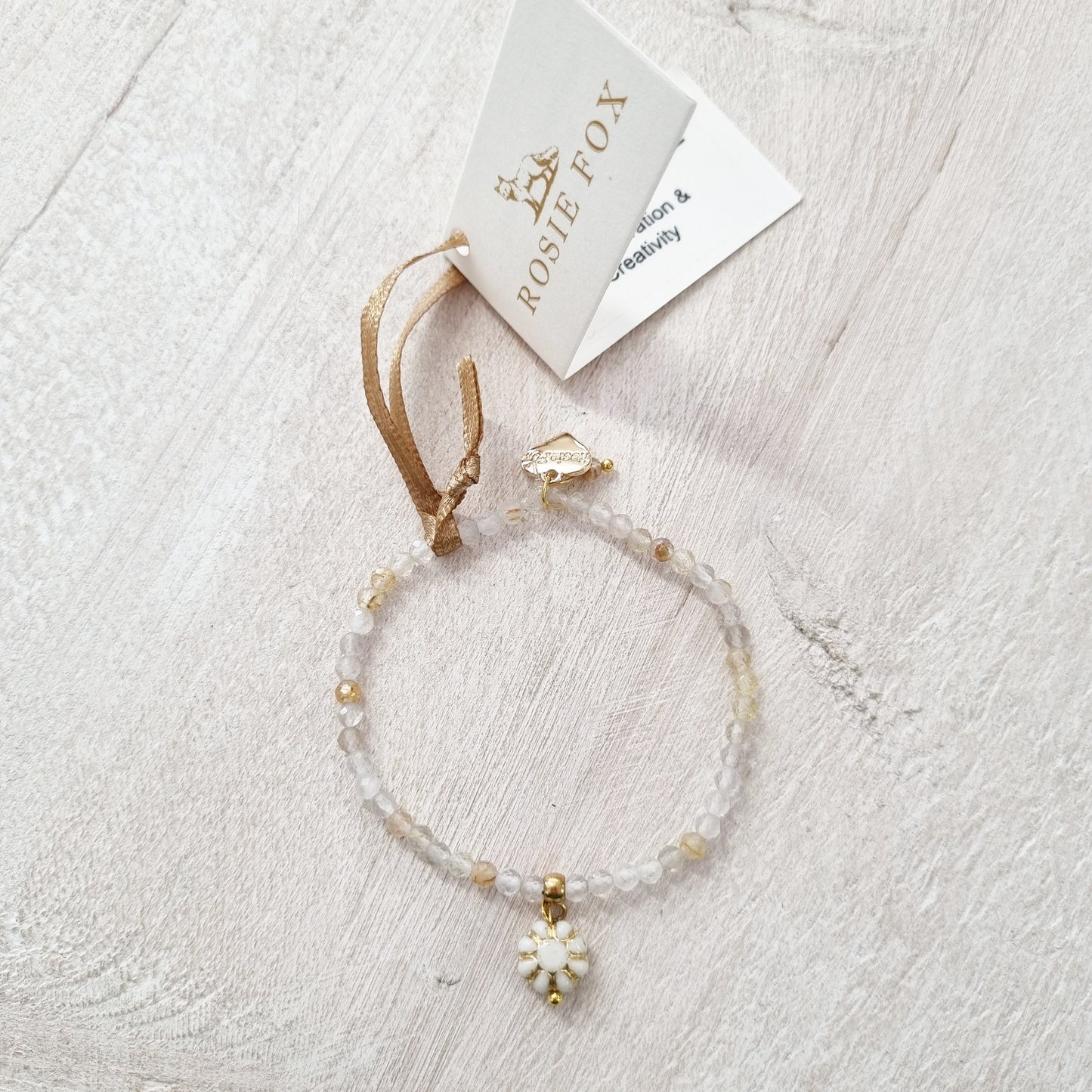 Gold Quartz Gemstone Belle Bracelet