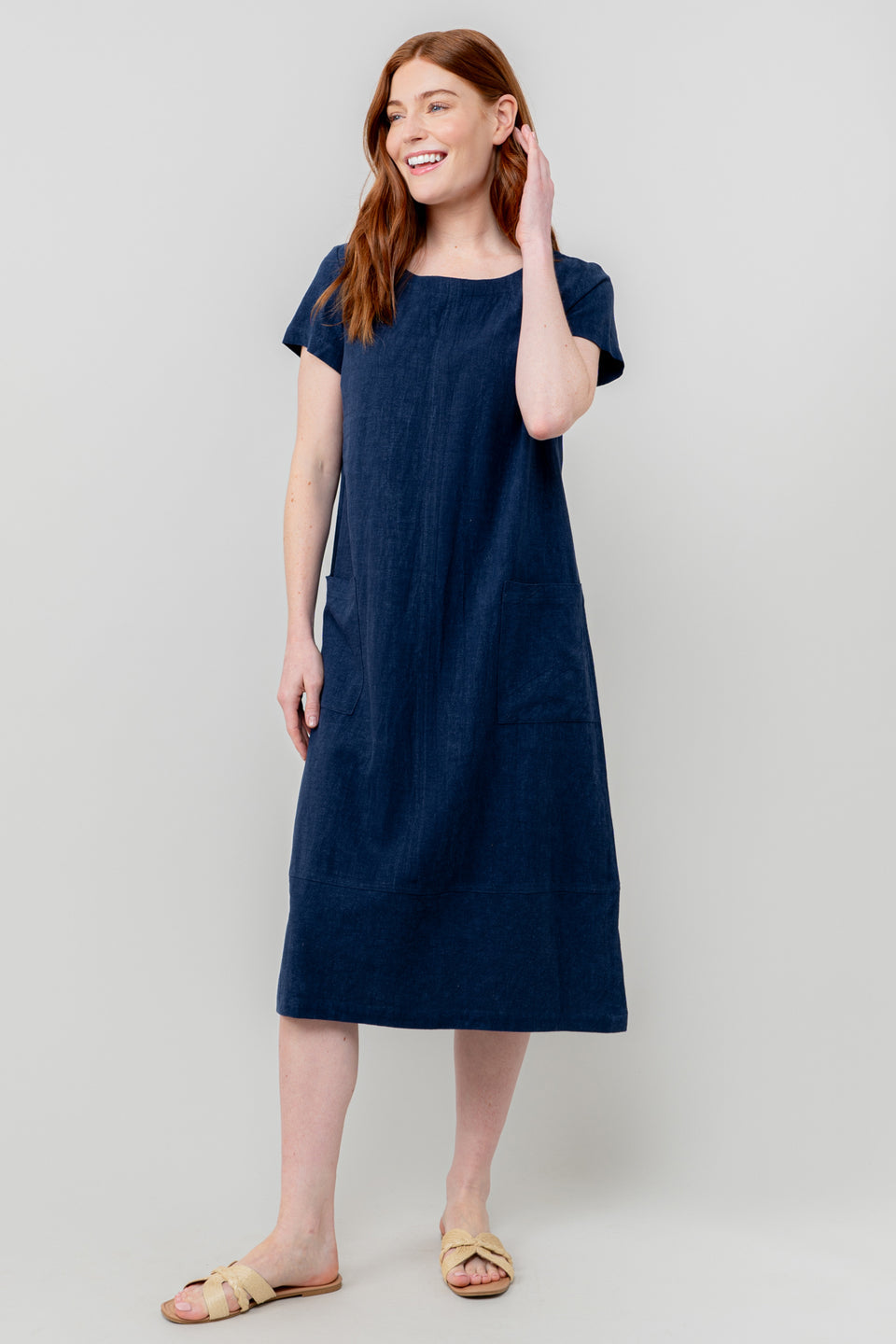 Lily & Me Summer Breeze Dress in Navy