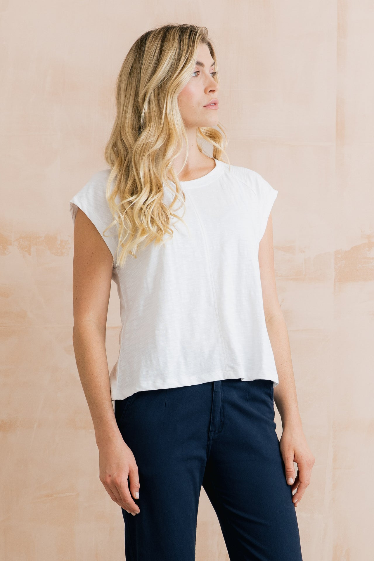 Lily & Me Tide Organic Cotton Tee White